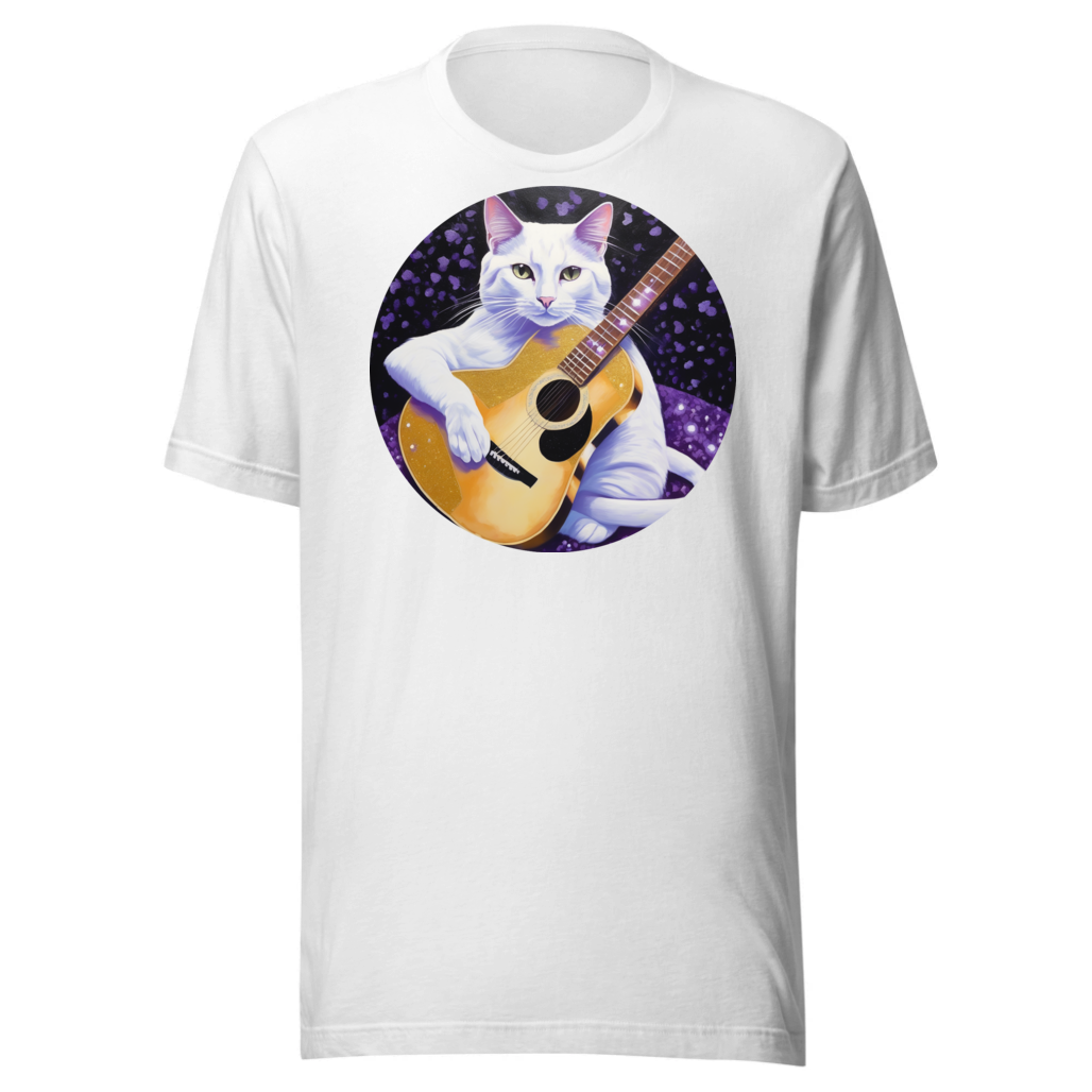 PugMug Custom White Companion Cat T-Shirt