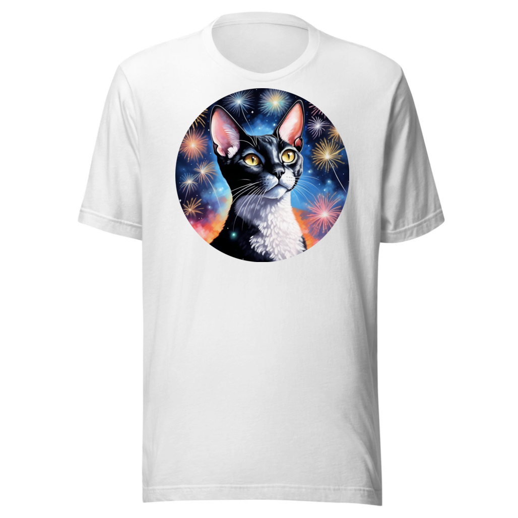 PugMug Custom Black Devon Rex Cat T-Shirt