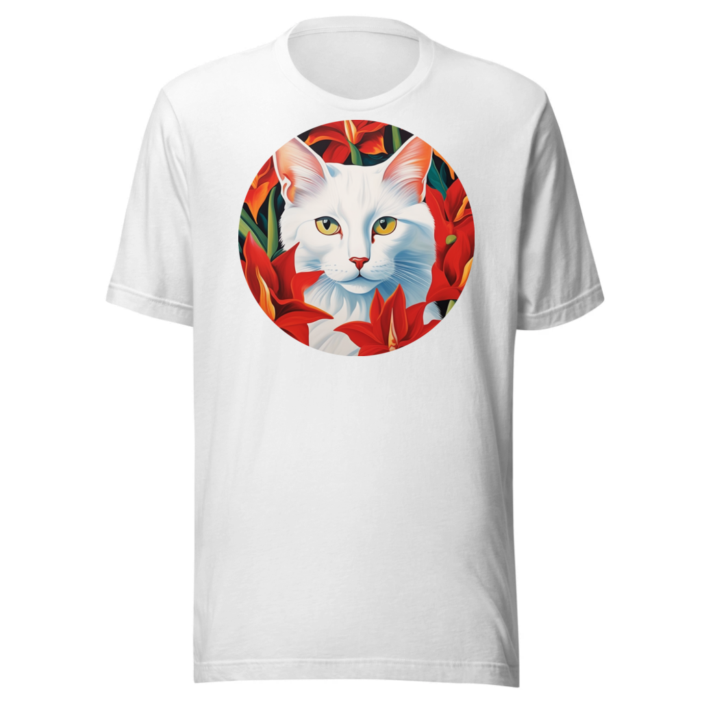 PugMug Custom White Companion Cat T-Shirt