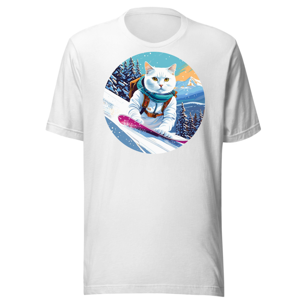 PugMug Custom White Companion Cat T-Shirt