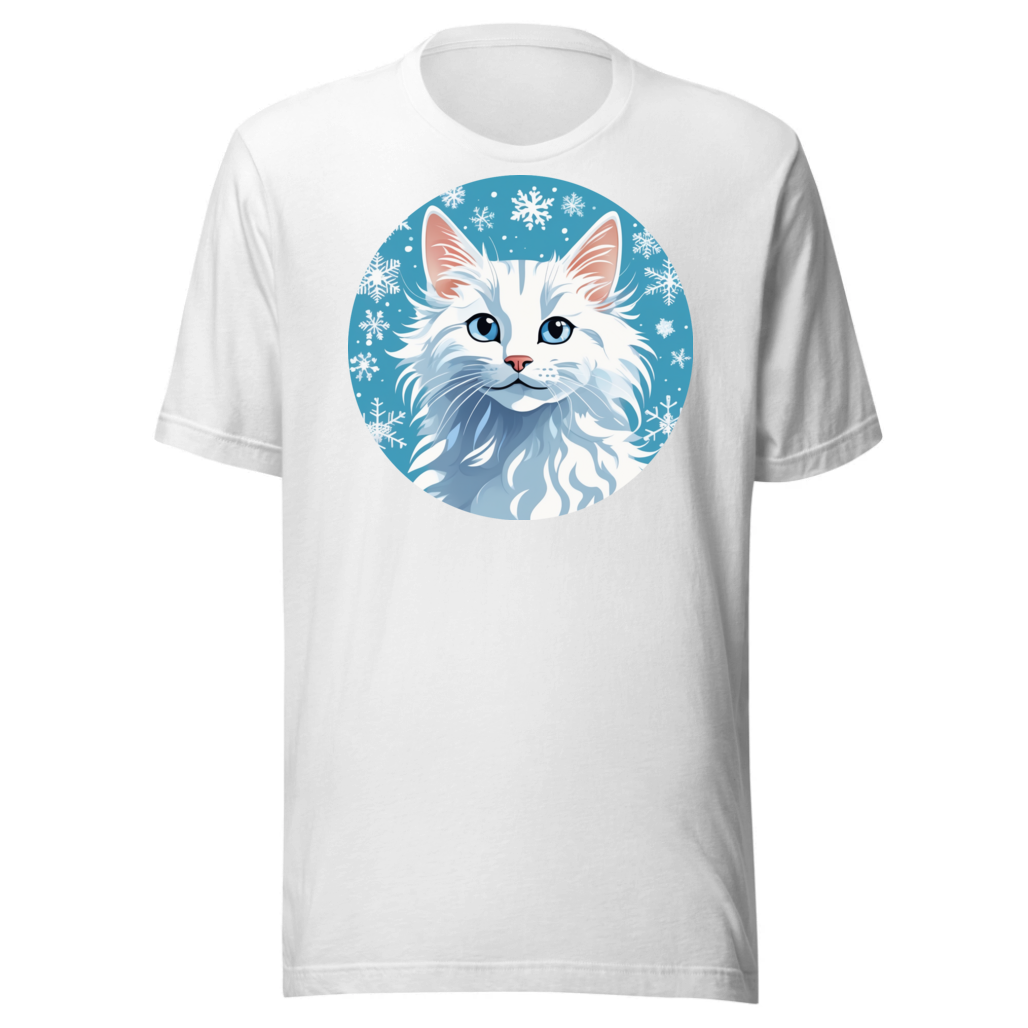 PugMug Custom White Companion Cat T-Shirt