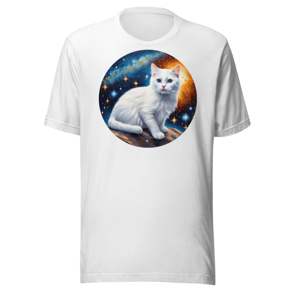 PugMug Custom White Companion Cat T-Shirt