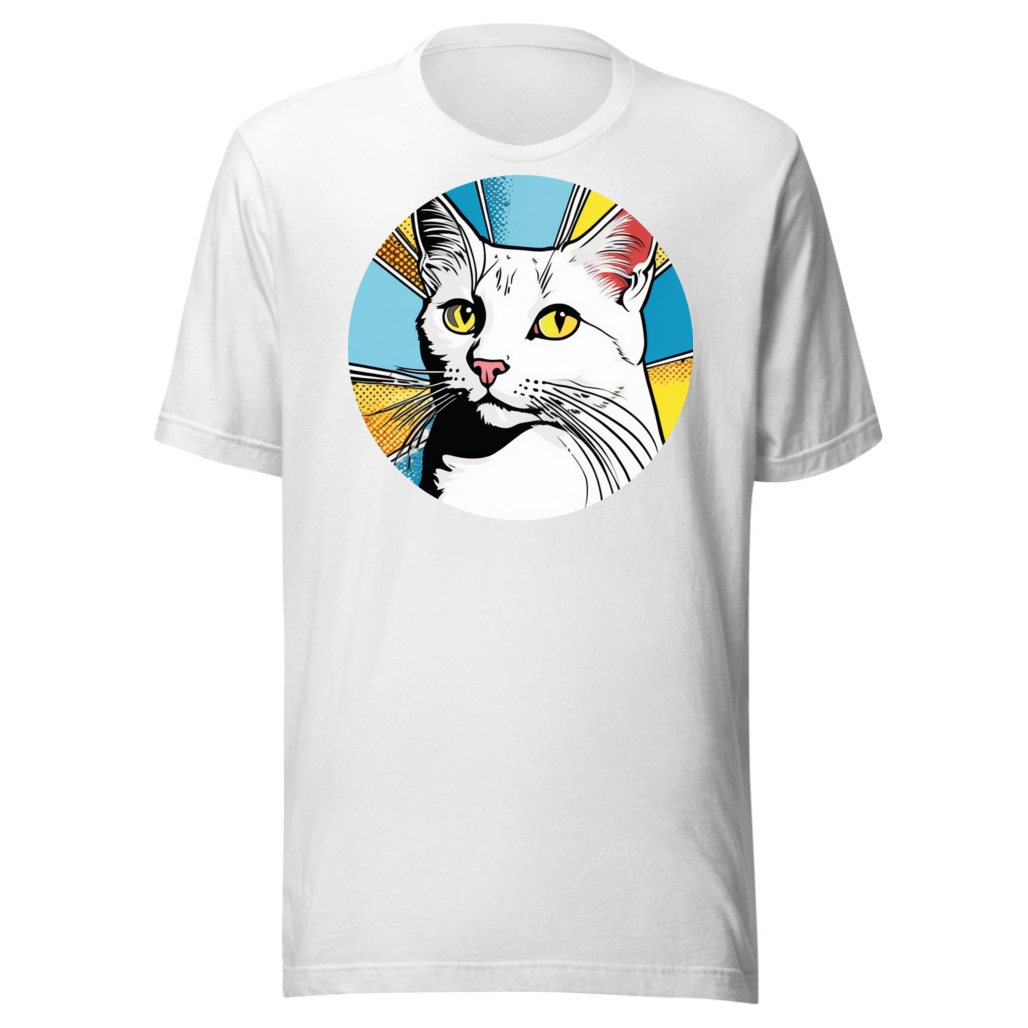 PugMug Custom White Companion Cat T-Shirt