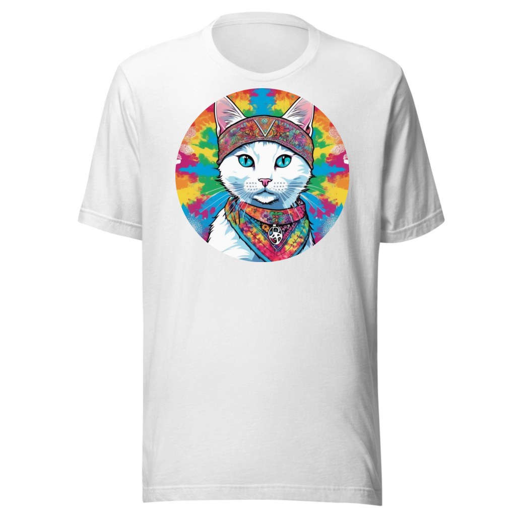 PugMug Custom White Companion Cat T-Shirt