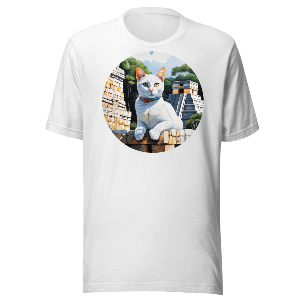 PugMug Custom White Companion Cat T-Shirt