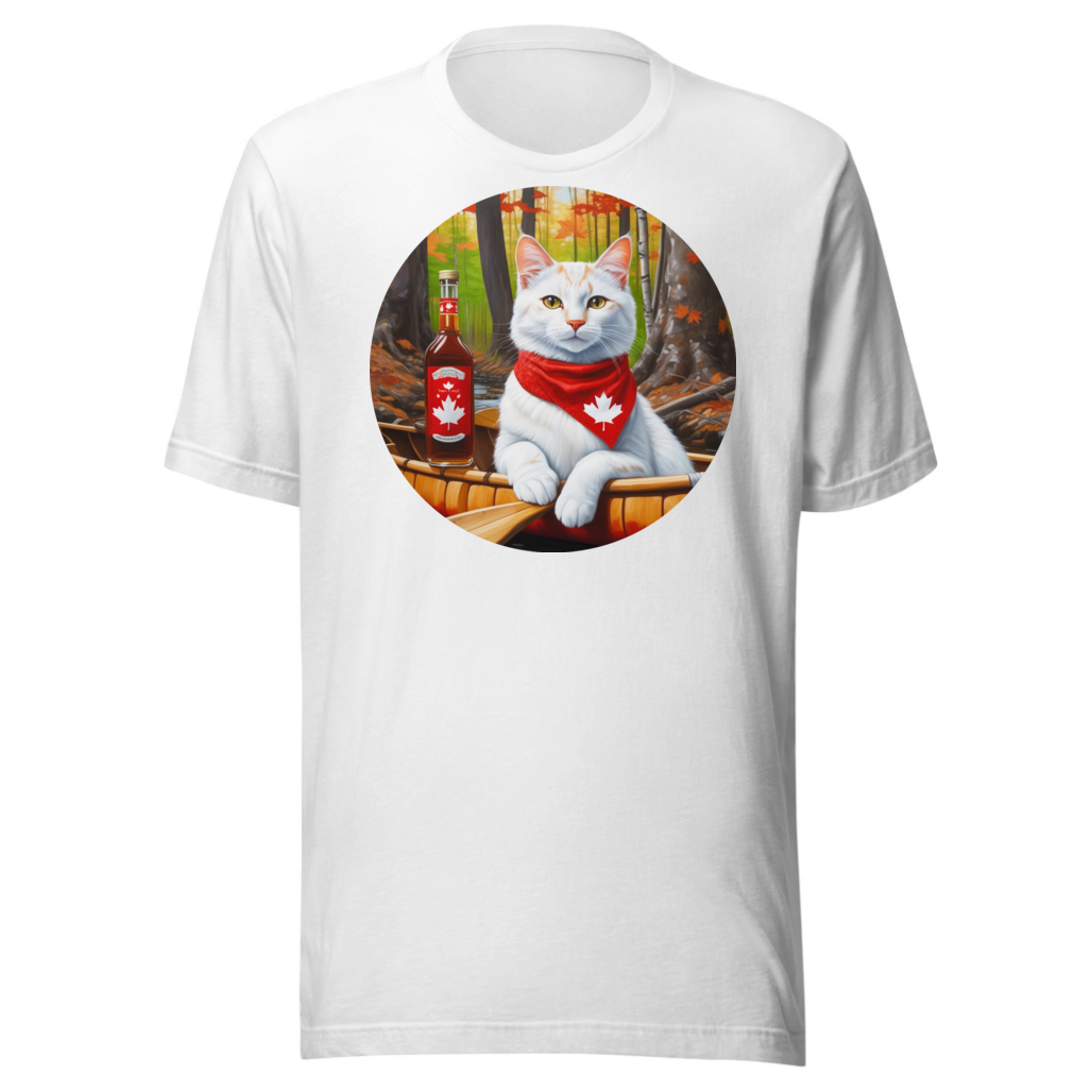 PugMug Custom White Companion Cat T-Shirt