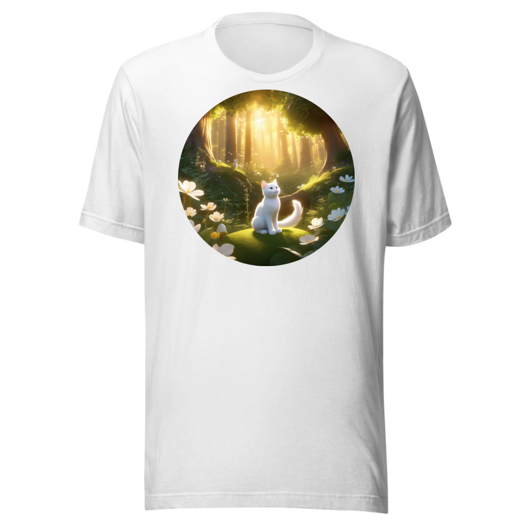 PugMug Custom White Companion Cat T-Shirt