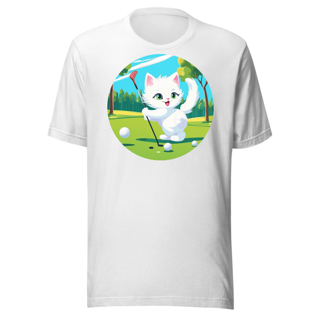 PugMug Custom White Companion Cat T-Shirt