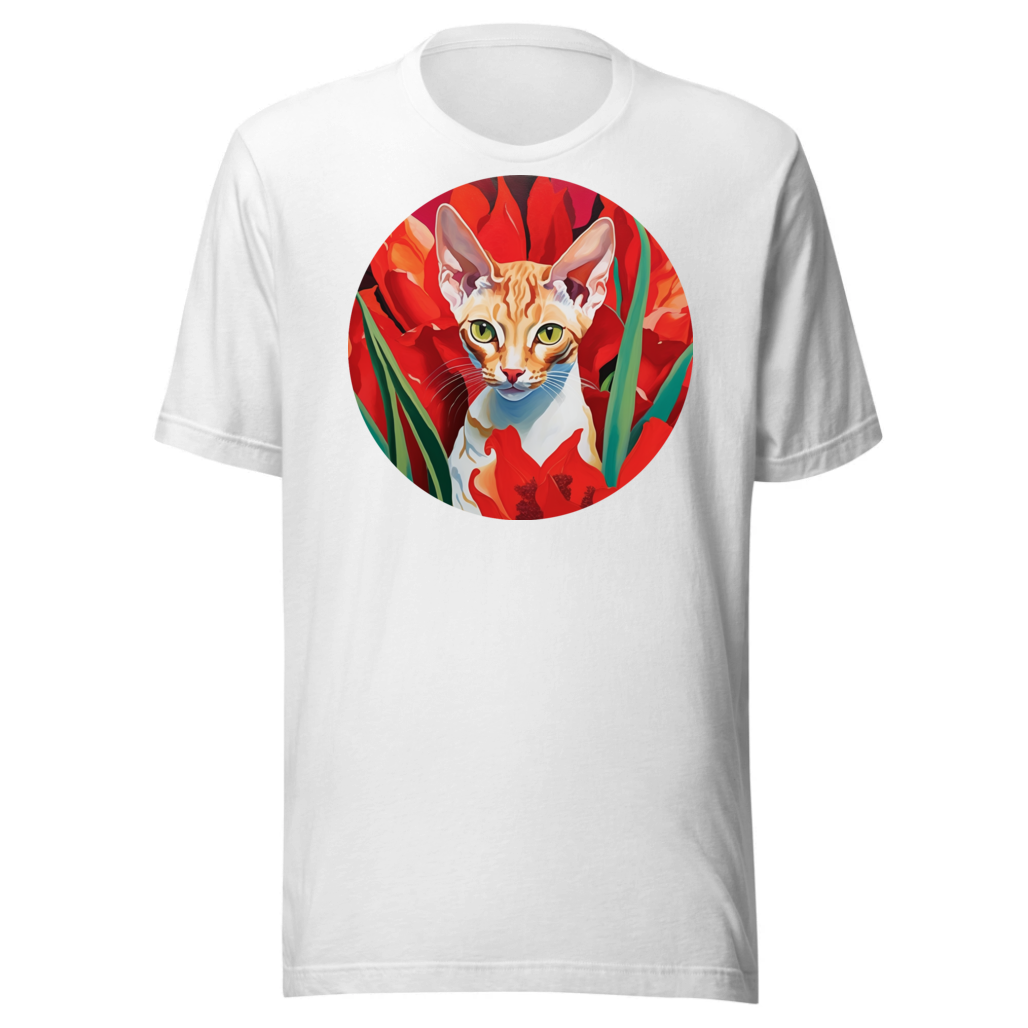 PugMug Custom Tabby Devon Rex Cat T-Shirt
