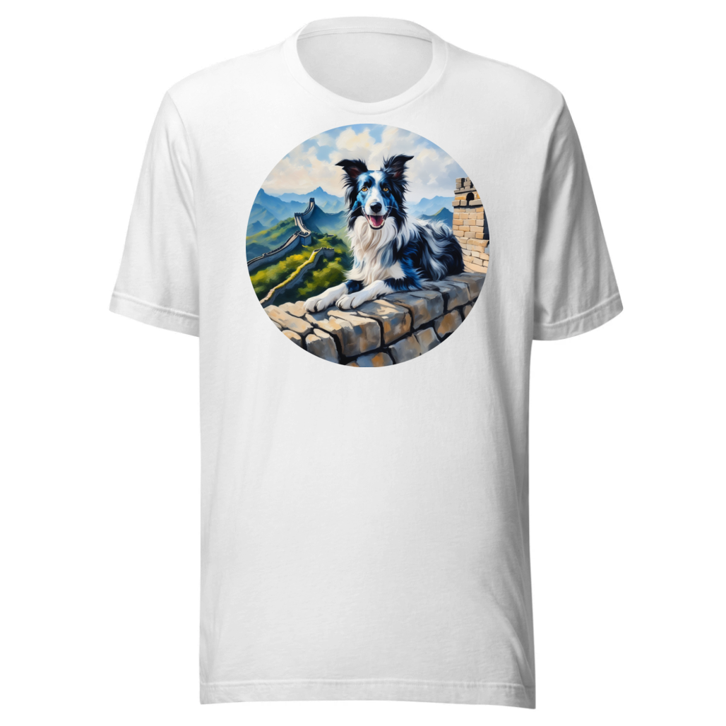 PugMug Custom Blue Merle Border Collie T-Shirt