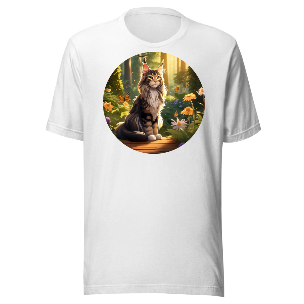 PugMug Custom Tabby Maine Coon Cat T-Shirt