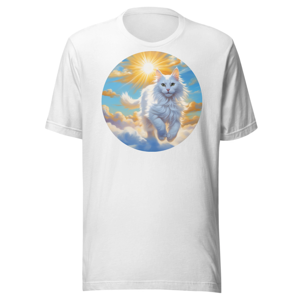 PugMug Custom White Companion Cat T-Shirt
