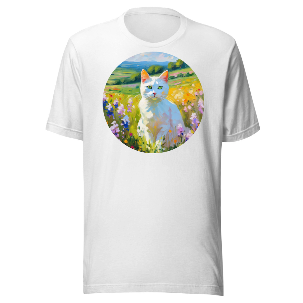 PugMug Custom White Companion Cat T-Shirt