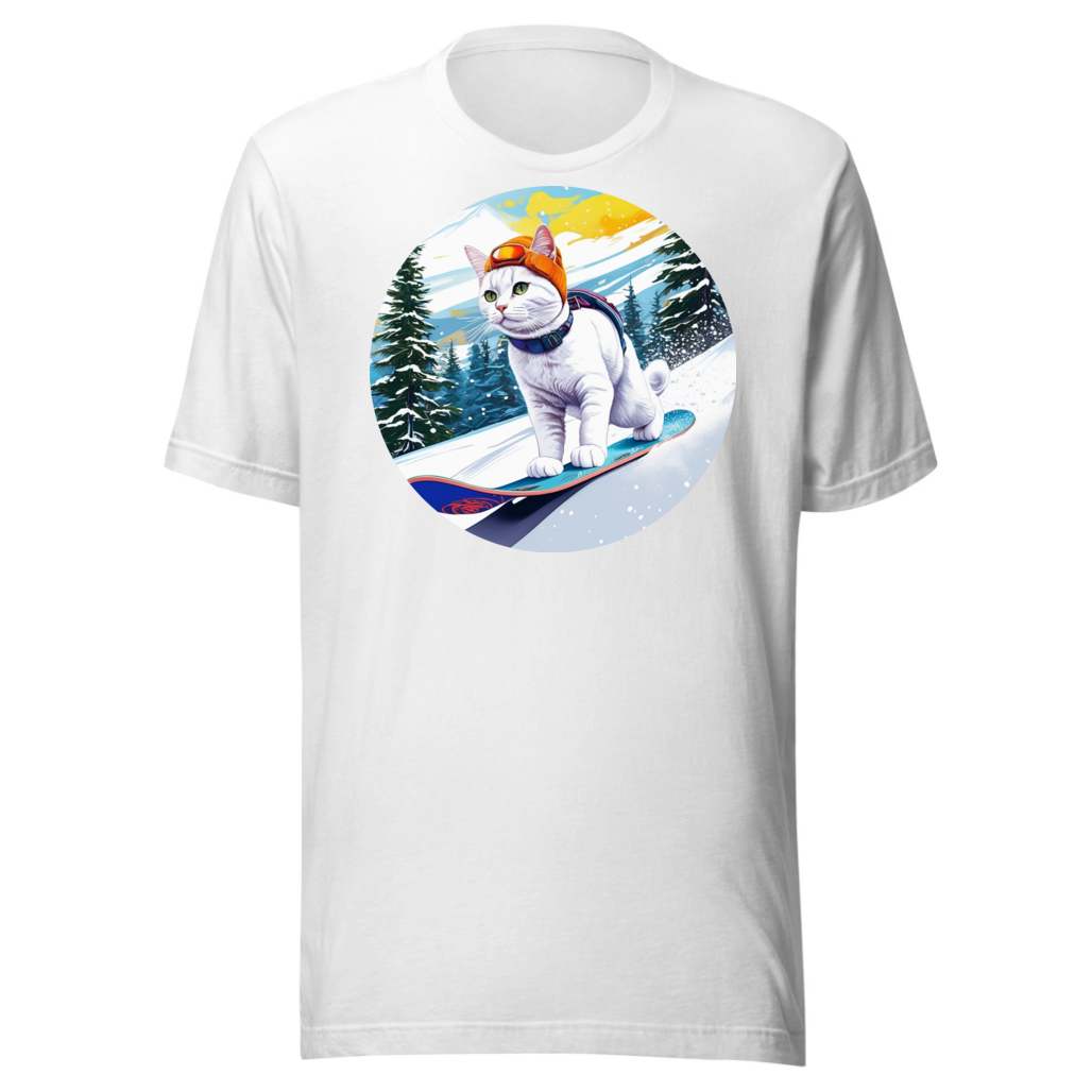 PugMug Custom White Companion Cat T-Shirt