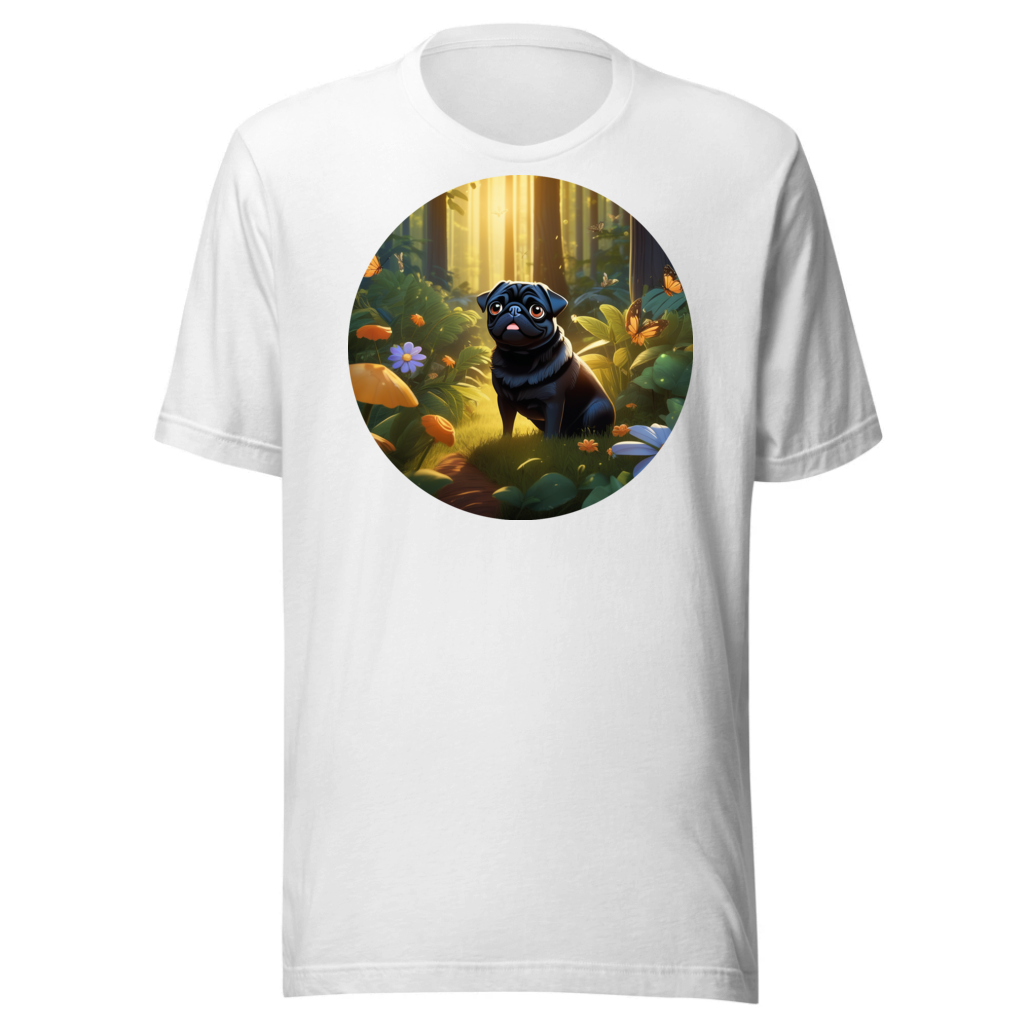 PugMug Custom Black Pug T-Shirt