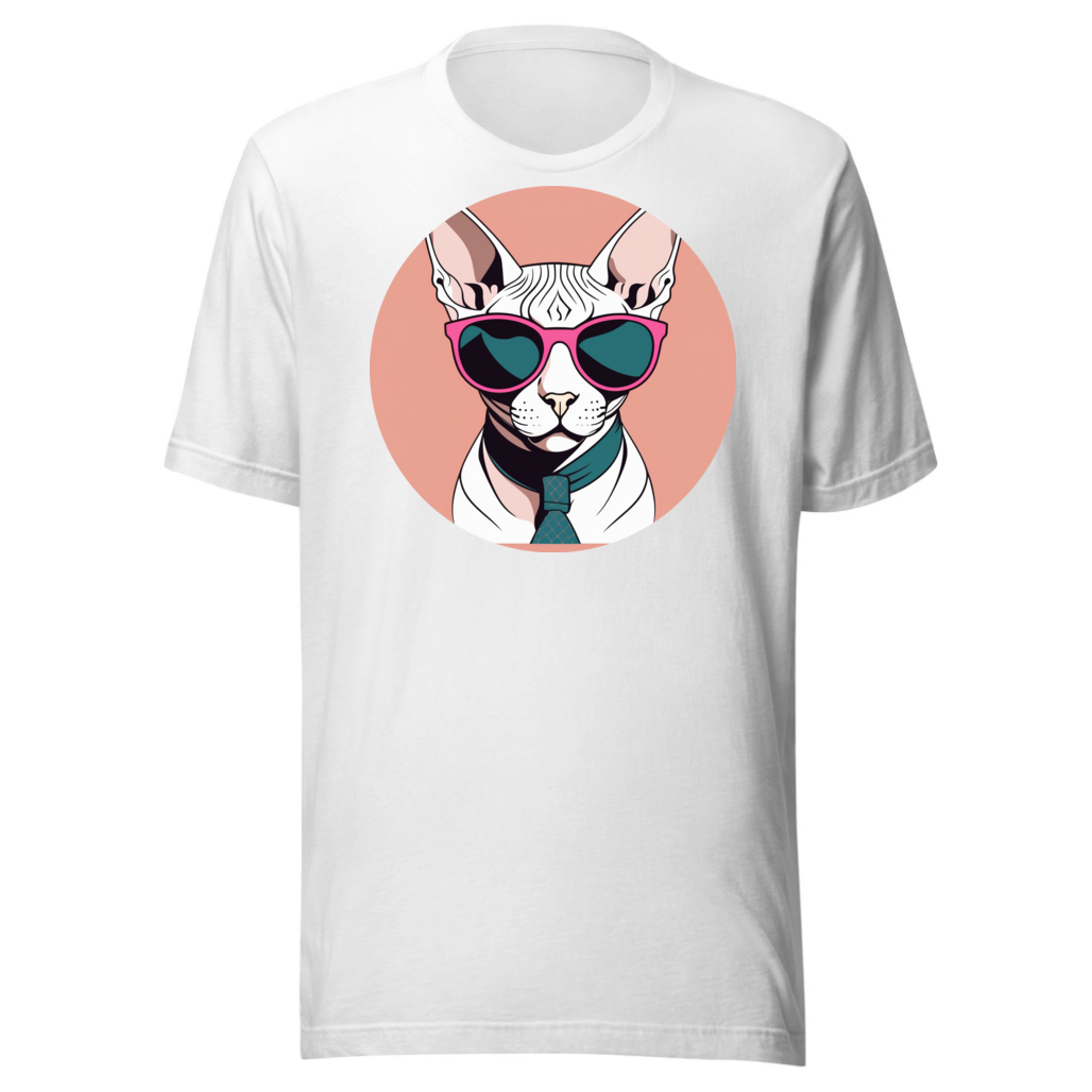 PugMug Custom White Sphynx Cat T-Shirt