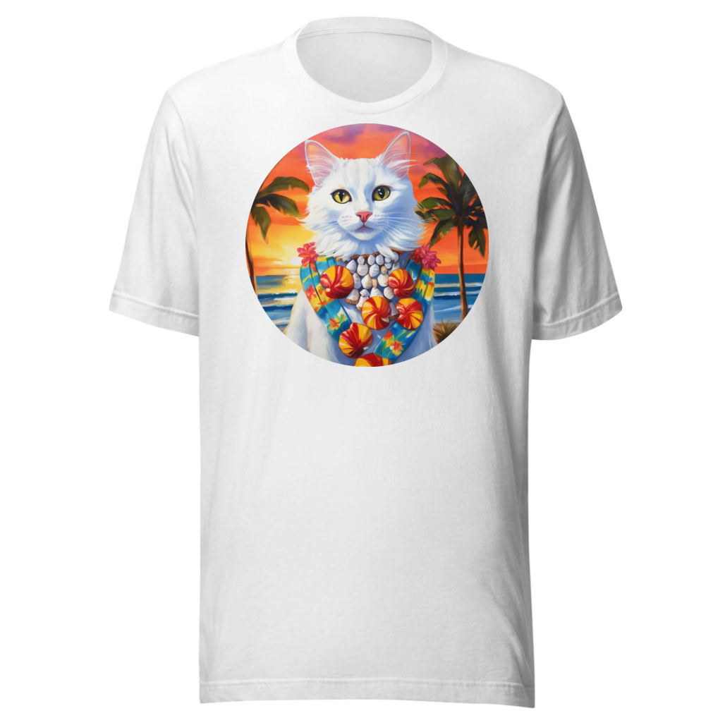 PugMug Custom White Companion Cat T-Shirt