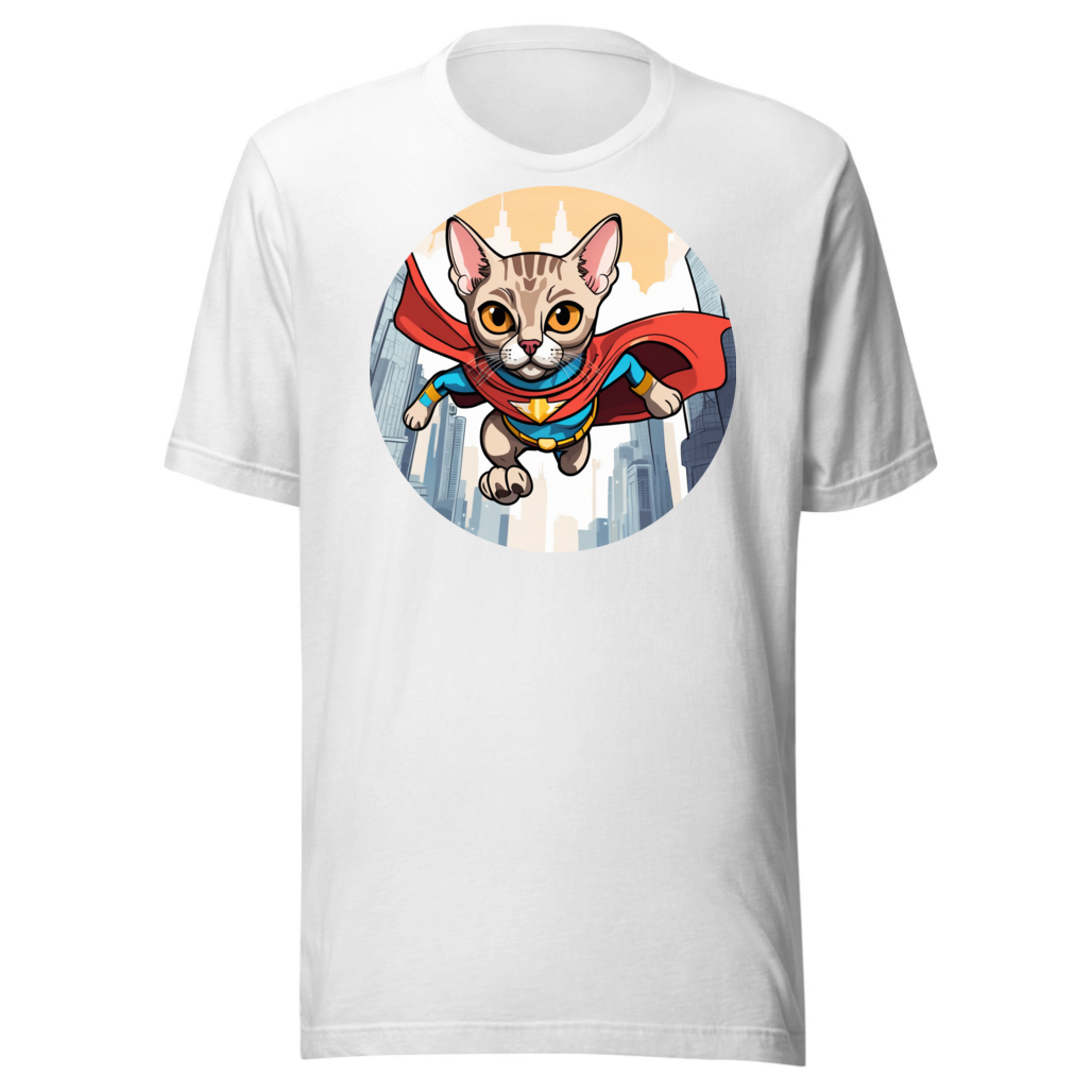 PugMug Custom Tabby Devon Rex Cat T-Shirt