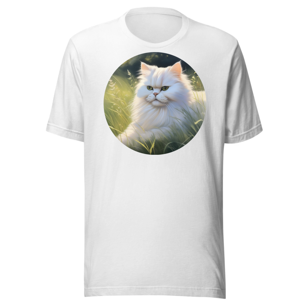 PugMug Custom White Persian Cat T-Shirt