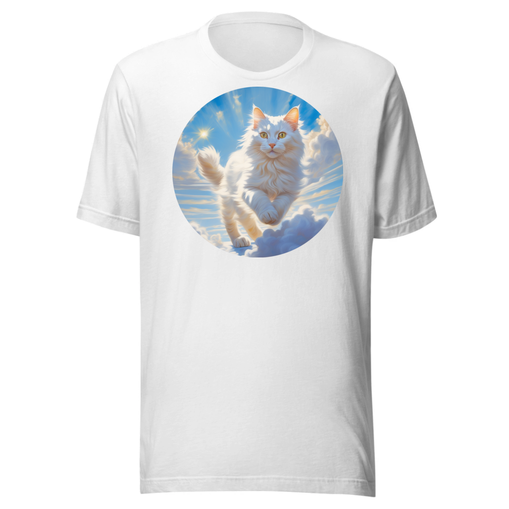 PugMug Custom White Companion Cat T-Shirt
