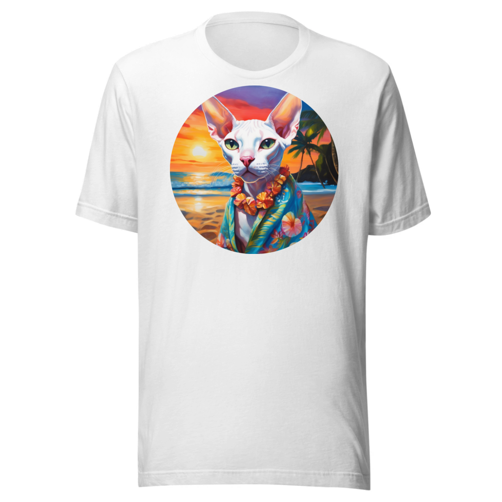 PugMug Custom White Sphynx Cat T-Shirt