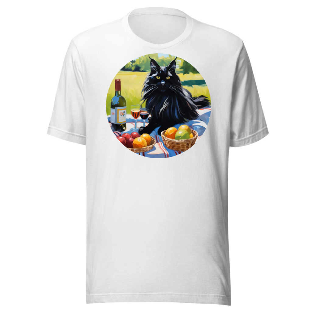 PugMug Custom Black Maine Coon Cat T-Shirt