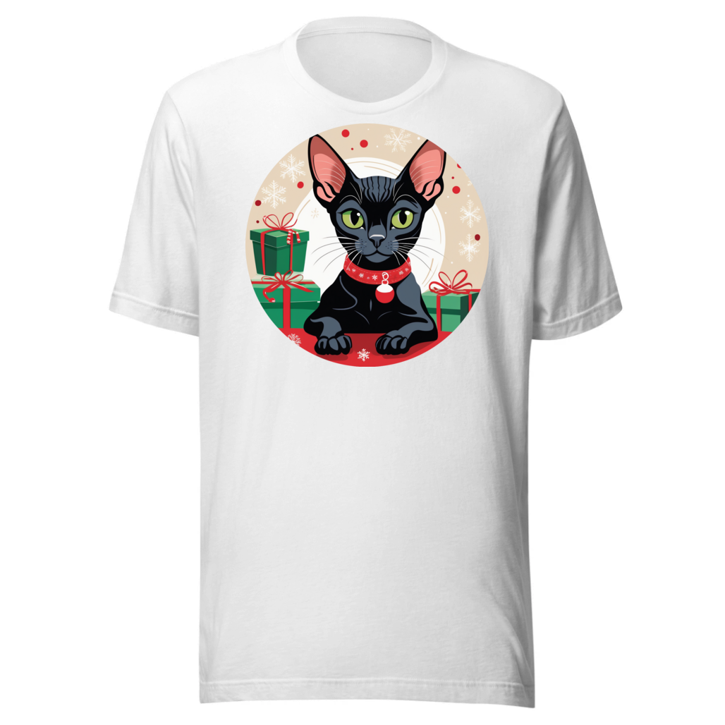 PugMug Custom Black Sphynx Cat T-Shirt