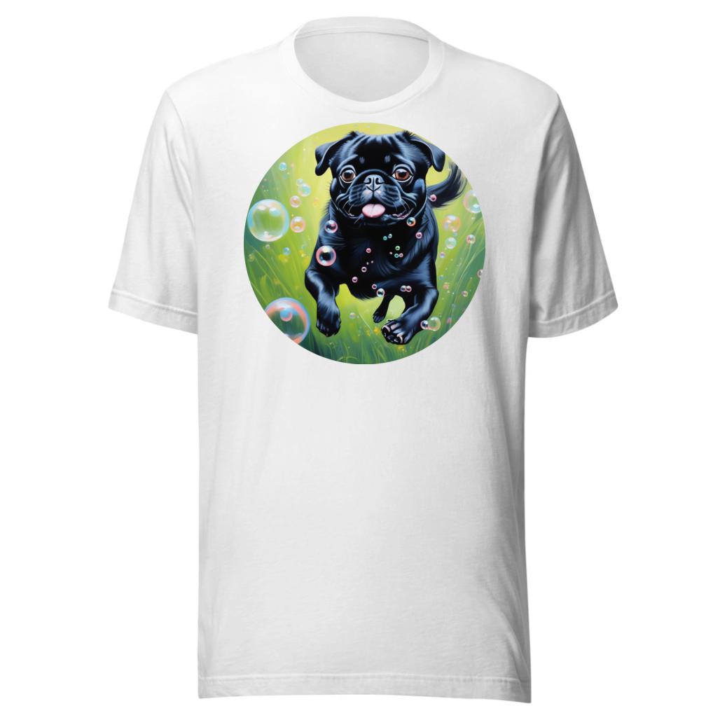 PugMug Custom Black Pug T-Shirt