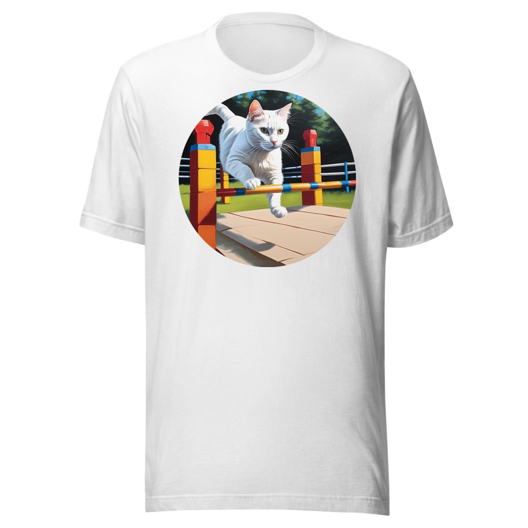 PugMug Custom White Companion Cat T-Shirt
