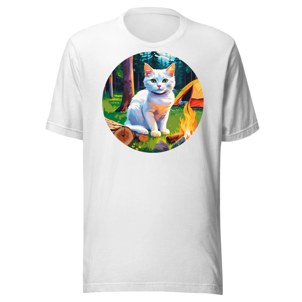 PugMug Custom White Companion Cat T-Shirt