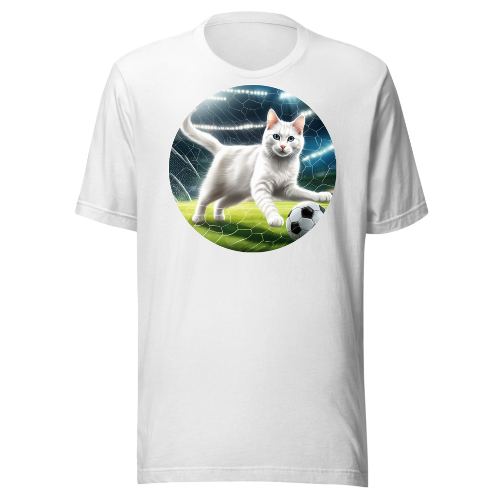 PugMug Custom White Companion Cat T-Shirt