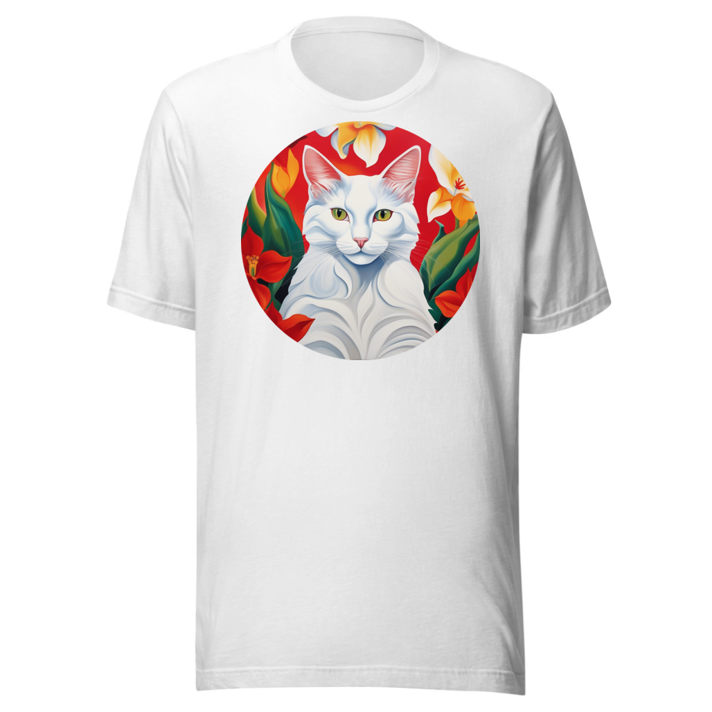 PugMug Custom White Companion Cat T-Shirt