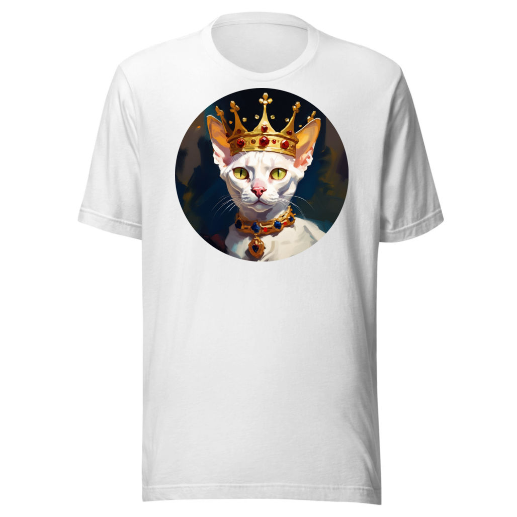 PugMug Custom White Devon Rex Cat T-Shirt