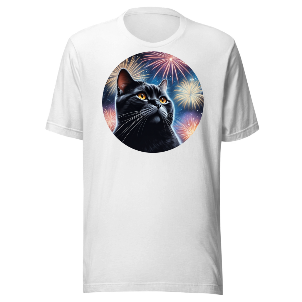 PugMug Custom Black British Shorthair Cat T-Shirt
