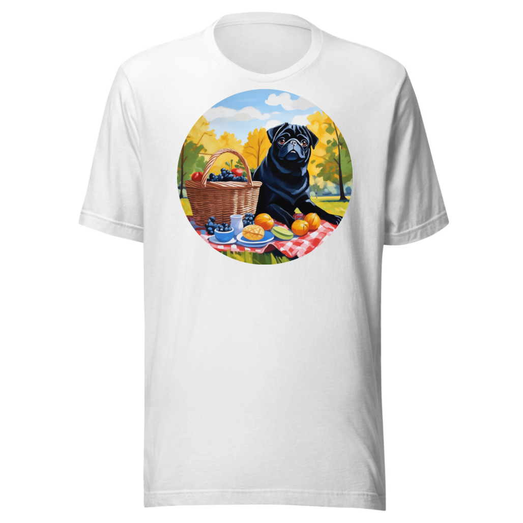 PugMug Custom Black Pug T-Shirt