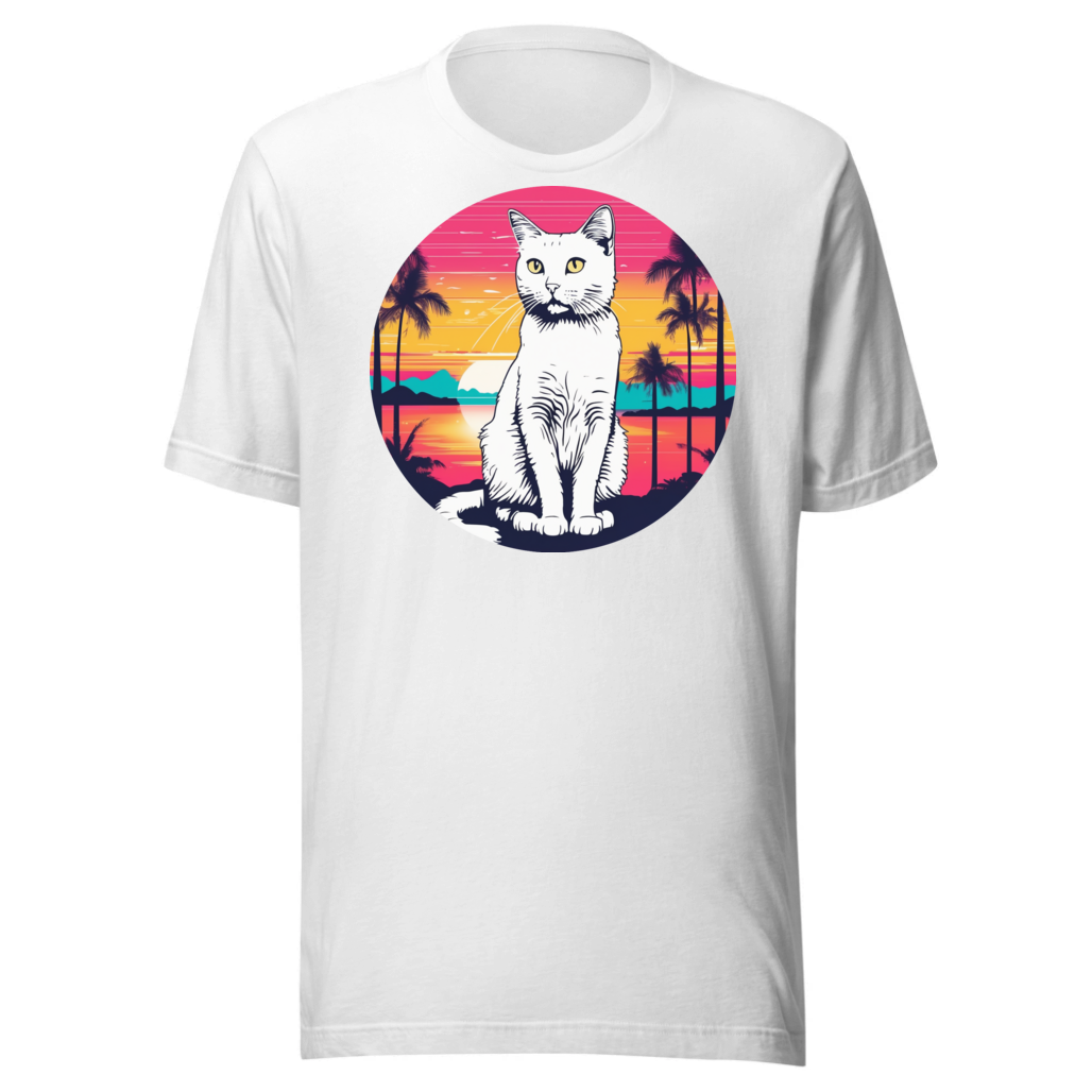 PugMug Custom White Companion Cat T-Shirt