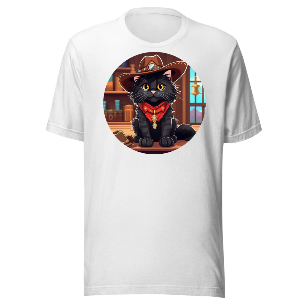 PugMug Custom Black Maine Coon Cat T-Shirt