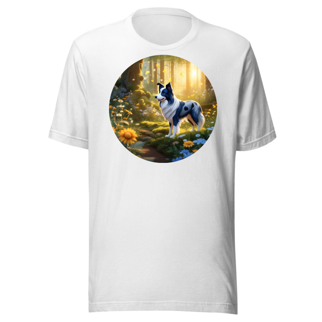 PugMug Custom Blue Merle Border Collie T-Shirt