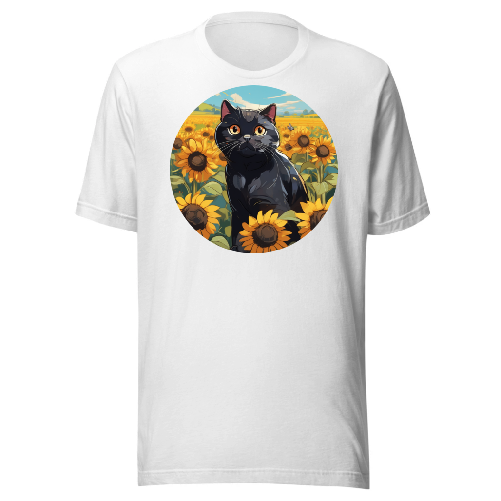 PugMug Custom Black Scottish Fold Cat T-Shirt