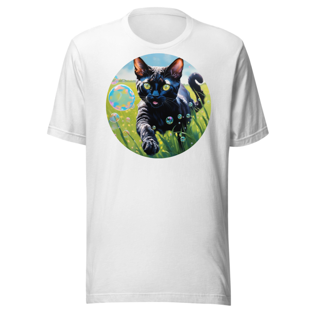 PugMug Custom Black Devon Rex Cat T-Shirt