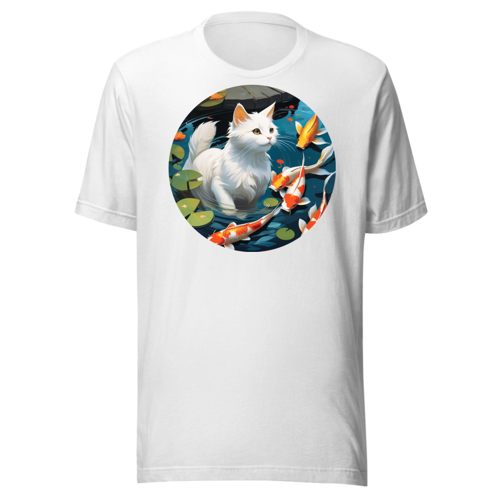 PugMug Custom White Companion Cat T-Shirt