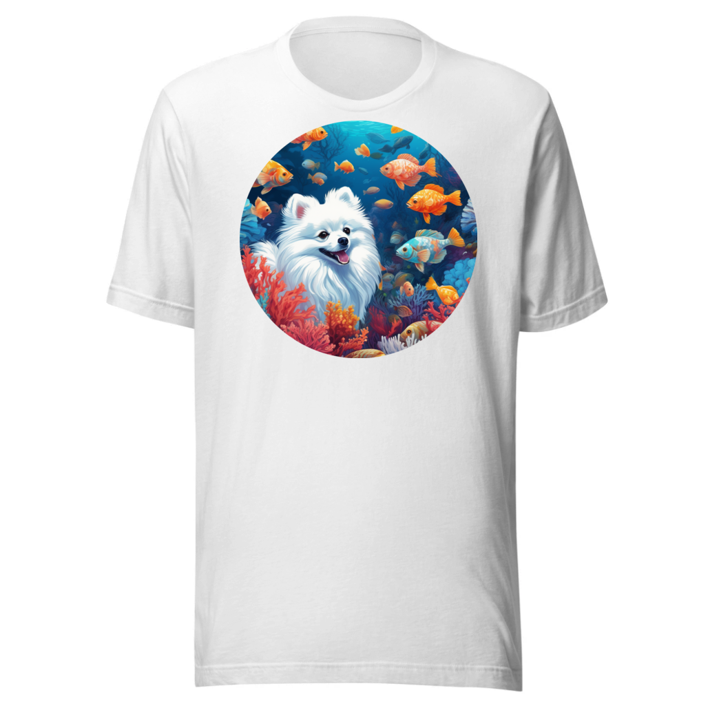 PugMug Custom White Pomeranian T-Shirt