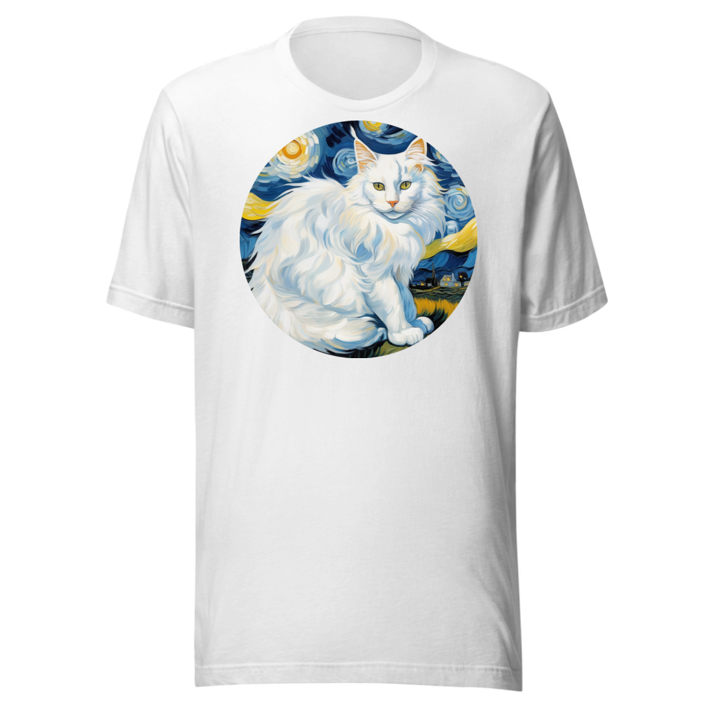 PugMug Custom White Maine Coon Cat T-Shirt