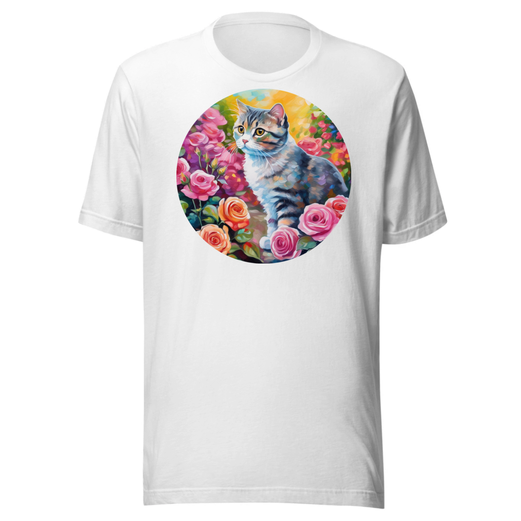 PugMug Custom Tabby Scottish Fold Cat T-Shirt