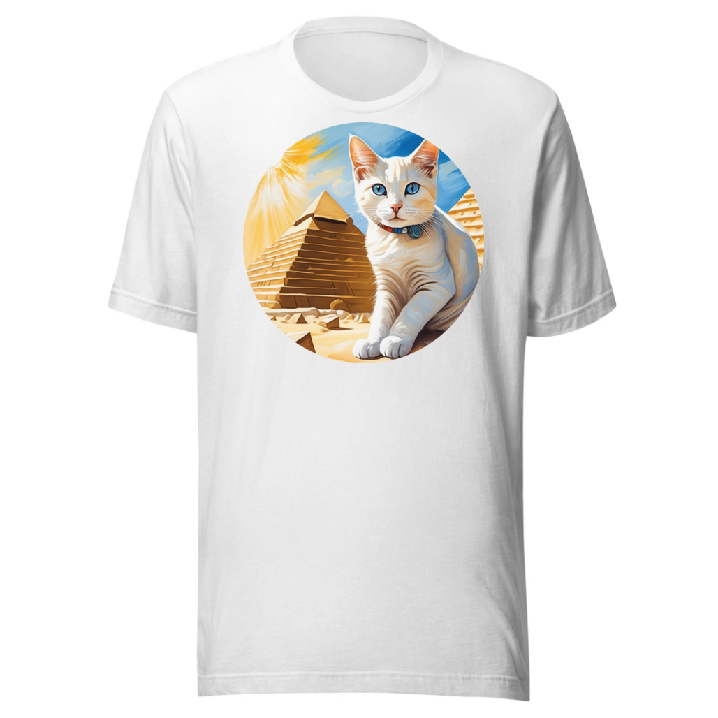 PugMug Custom White Companion Cat T-Shirt