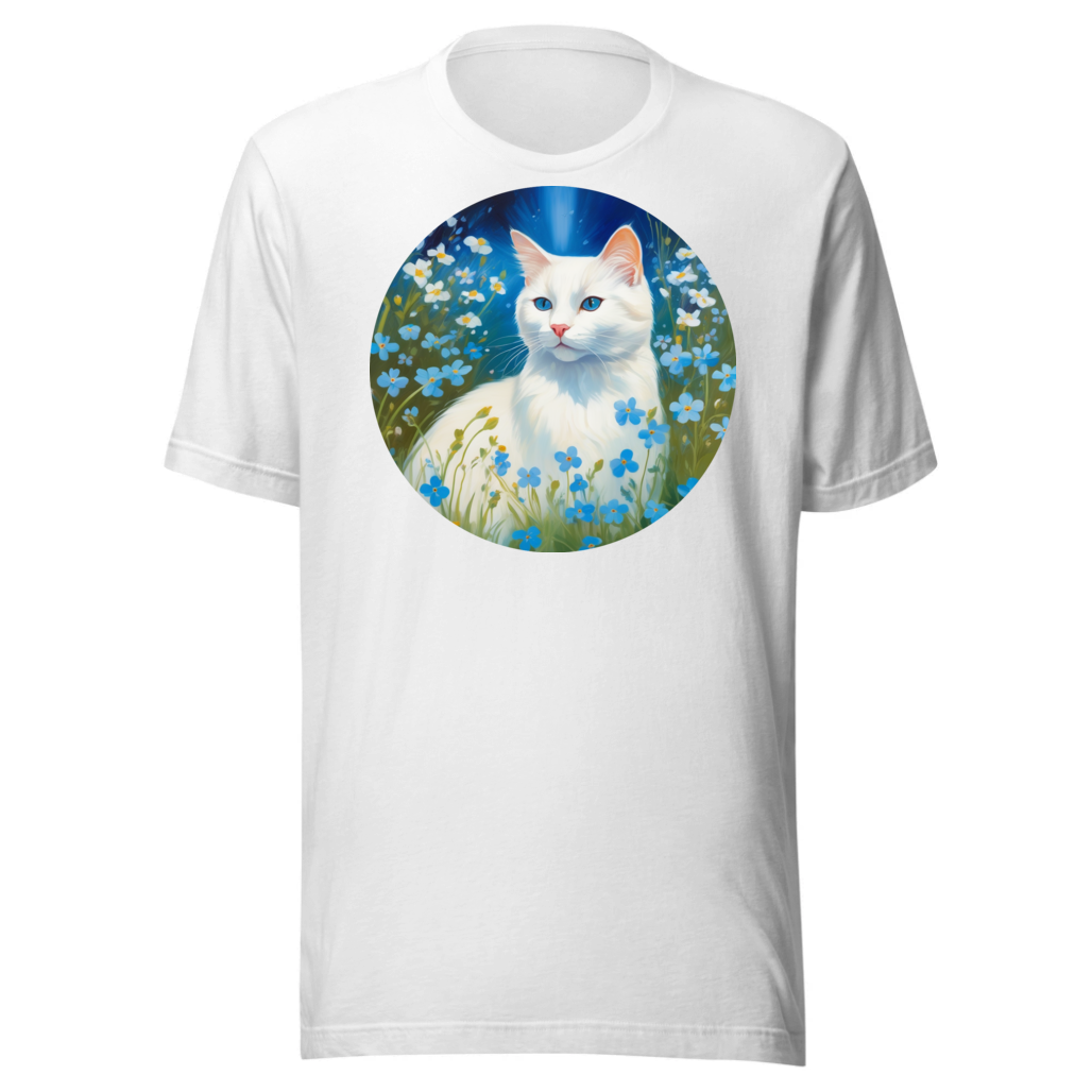 PugMug Custom White Companion Cat T-Shirt