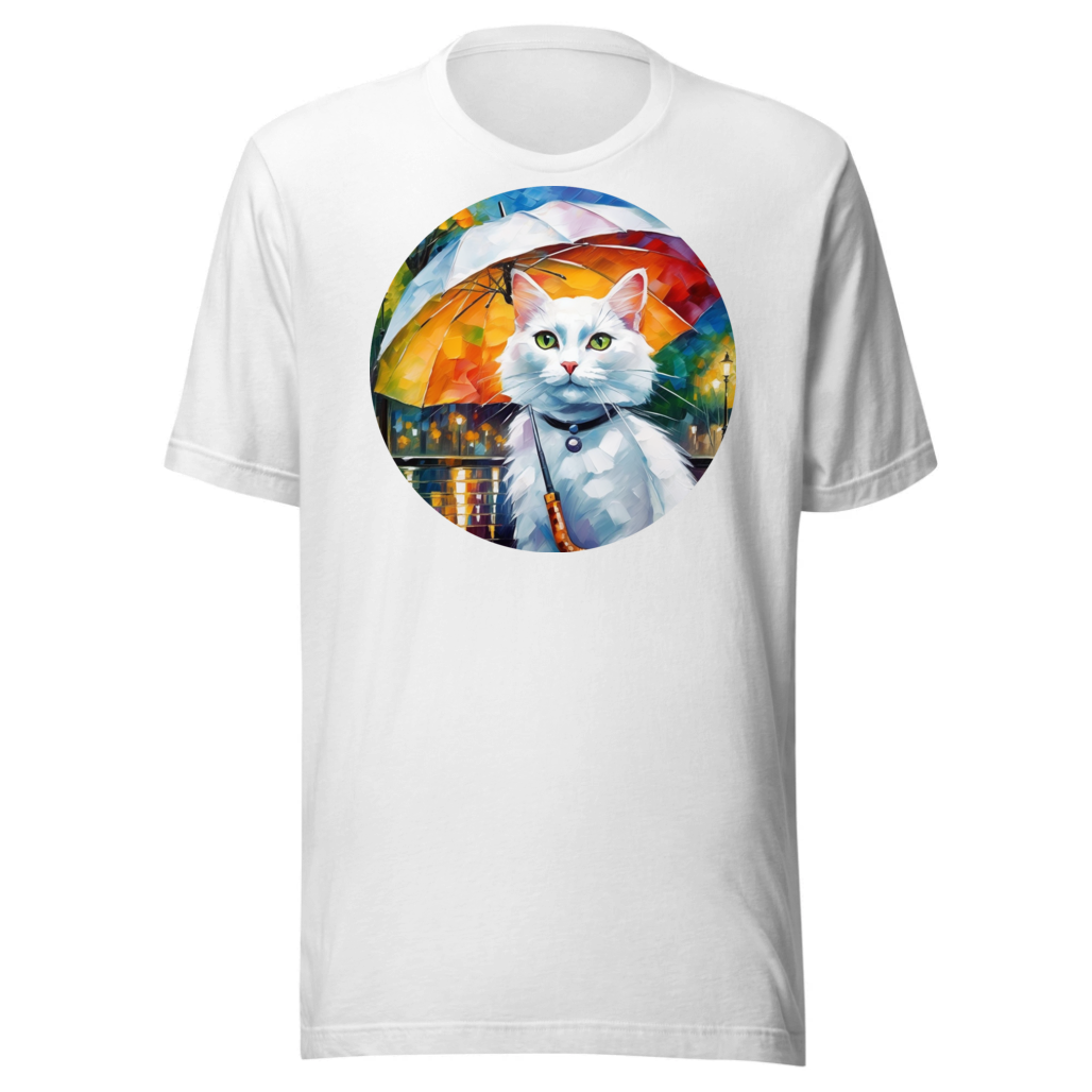 PugMug Custom White Companion Cat T-Shirt