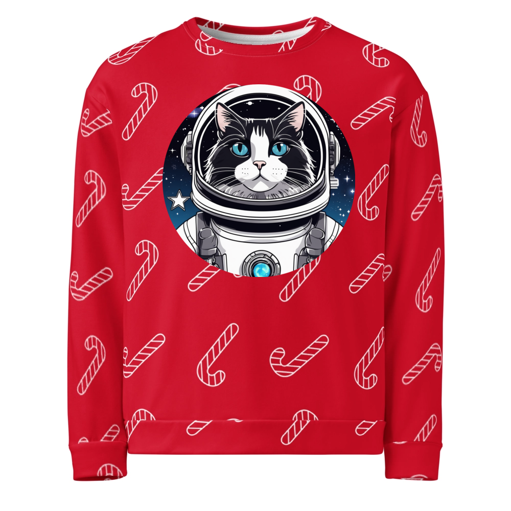 PugMug Custom Black Ragdoll Cat Ugly Christmas Sweatshirt