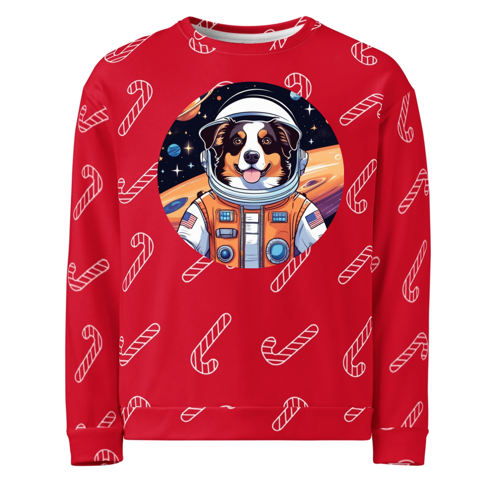 PugMug Custom Miniature American Shepherd Ugly Christmas Sweatshirt