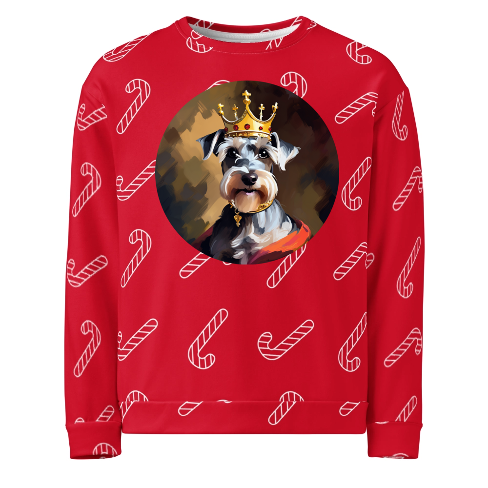 PugMug Custom Miniature Schnauzer Ugly Christmas Sweatshirt